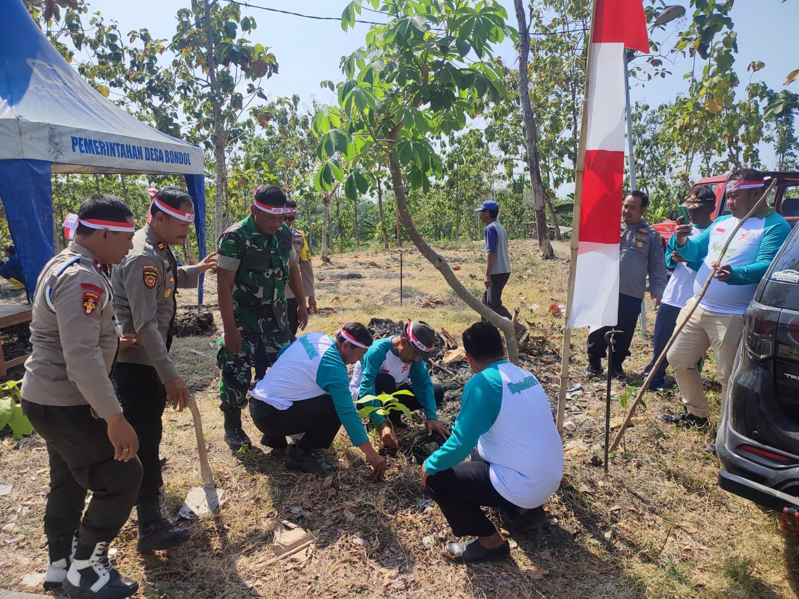 Kegiatan Penanaman 100 Pohon Jati dalam Rangka HUT RI ke-78: Lestarikan Negeri Penghijauan Sejak Din