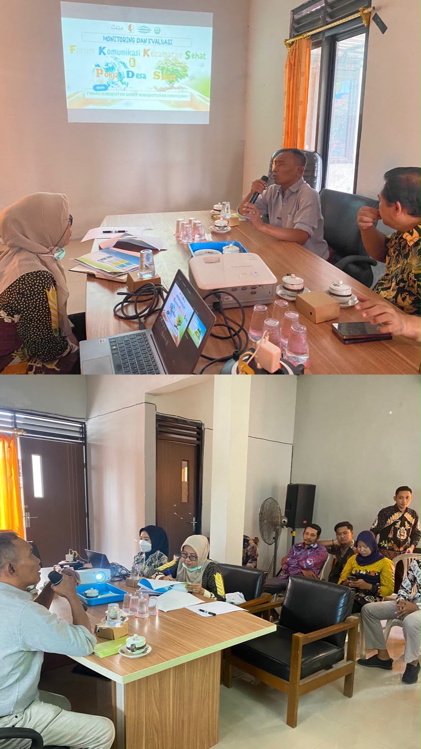 Forum Kabupaten Sehat Kabupaten Bojonegoro Laksanakan Monitoring dan Evaluasi di Kecamatan Ngambon